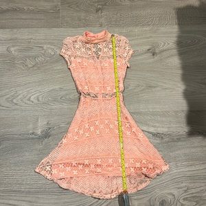 The cutest pink lace dress ✨😊